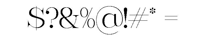 Jina Glow Regular Font OTHER CHARS