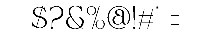 Jinglan Font OTHER CHARS