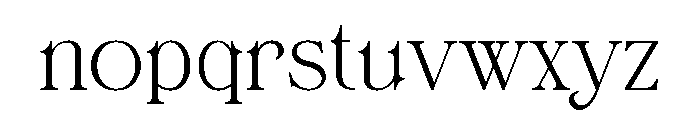 Jinglan Font LOWERCASE
