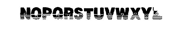 Jingle Army Font UPPERCASE
