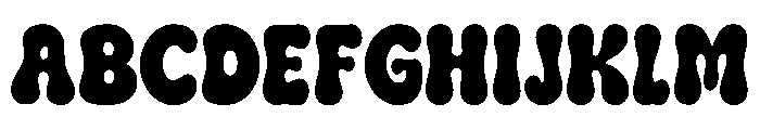 Jingle Bubble Regular Font UPPERCASE