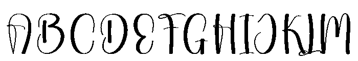 Jingle Honeymoon Font UPPERCASE