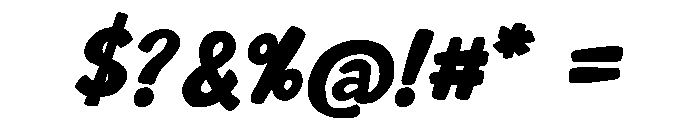 Jingle Strike Italic Font OTHER CHARS