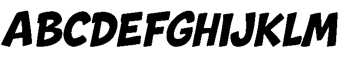Jingle Strike Italic Font UPPERCASE