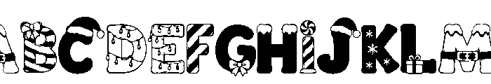 Jingle Wish Font UPPERCASE