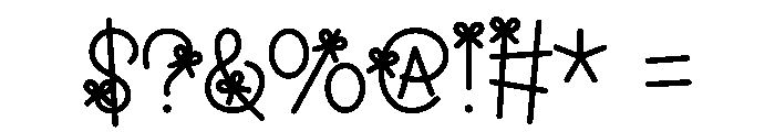 JingleBows Font OTHER CHARS
