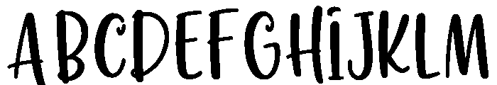 Jingloria Font UPPERCASE