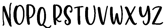 Jingloria Font UPPERCASE