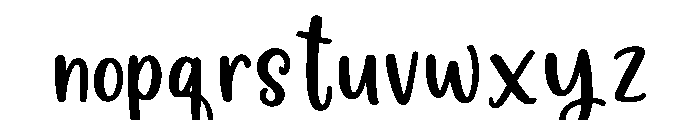 Jingloria Font LOWERCASE