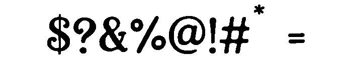 Jinxed Glyphs Font OTHER CHARS