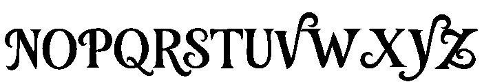 Jinxed Glyphs Font UPPERCASE