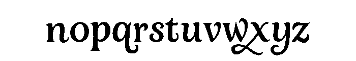 Jinxed Glyphs Font LOWERCASE