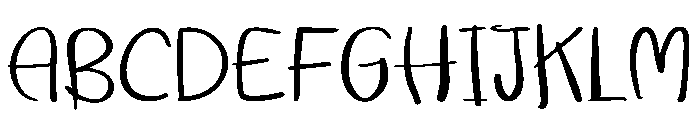 Jitterline Font UPPERCASE