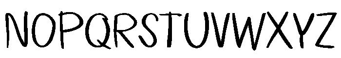 Jitterline Font UPPERCASE