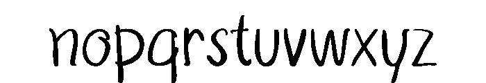 Jitterline Font LOWERCASE