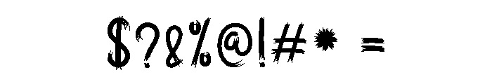 Jittery Font OTHER CHARS