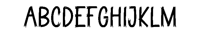 Jittery Font UPPERCASE
