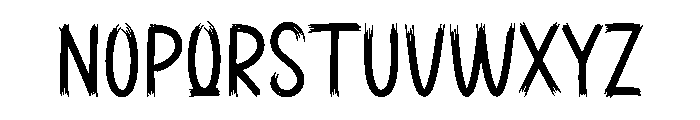 Jittery Font UPPERCASE