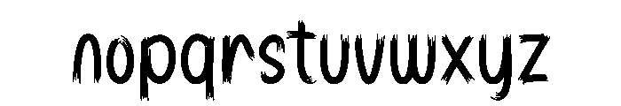 Jittery Font LOWERCASE