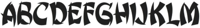 Jiang-Regular otf (400) Font UPPERCASE