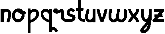 Jibby Regular otf (400) Font LOWERCASE
