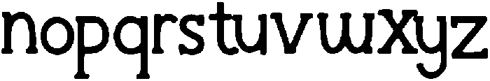 Jibe ttf (400) Font LOWERCASE