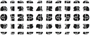 Jigsaw Regular otf (400) Font OTHER CHARS