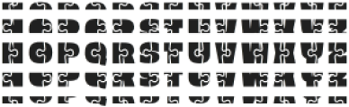 Jigsaw Regular otf (400) Font UPPERCASE
