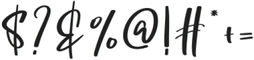 Jim Signature Regular otf (400) Font OTHER CHARS