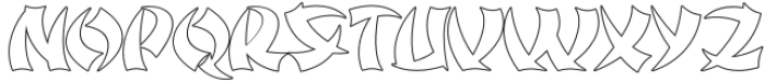 Jingjou Outline otf (400) Font UPPERCASE