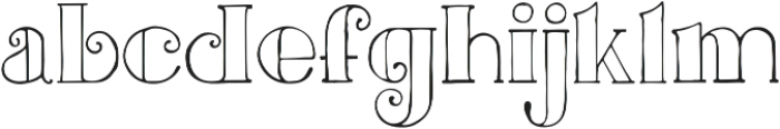 Jingle Outlined otf (400) Font LOWERCASE