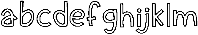 Jitterbug Outline Medium otf (500) FONT