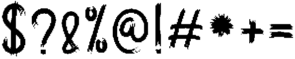 Jittery Regular ttf (400) Font OTHER CHARS