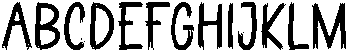 Jittery Regular ttf (400) Font UPPERCASE