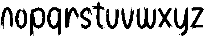 Jittery Regular ttf (400) Font LOWERCASE
