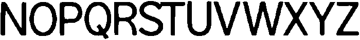 Jize ttf (400) Font UPPERCASE