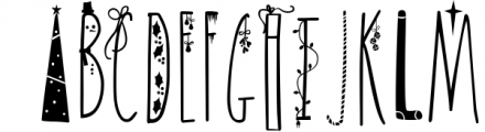 JINGLE FONT - a Christmas Typeface with Bonus DOODLES 1 Font UPPERCASE