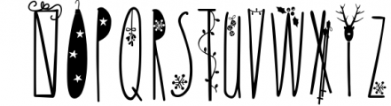 JINGLE FONT - a Christmas Typeface with Bonus DOODLES 1 Font UPPERCASE