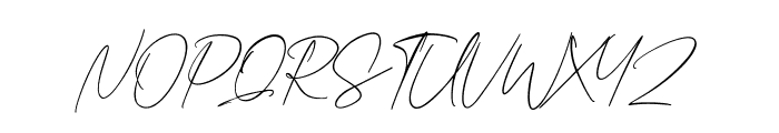 Jifstone Signature Free Regular Font UPPERCASE