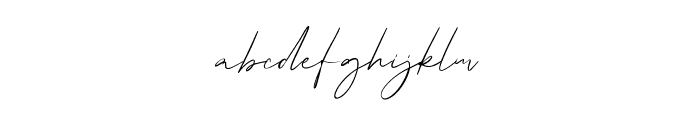 Jifstone Signature Free Regular Font LOWERCASE