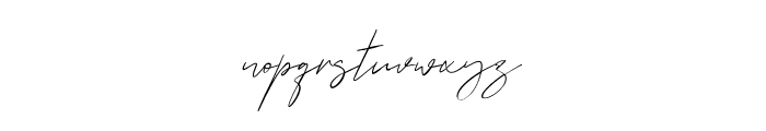 Jifstone Signature Free Regular Font LOWERCASE