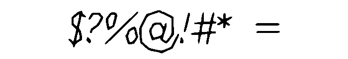 JigglyDUO Font OTHER CHARS