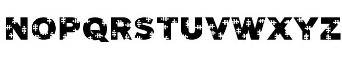 Jigsaw Trouserdrop Font LOWERCASE