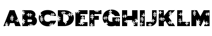 JigsawTrouserdrop-Regular Font LOWERCASE
