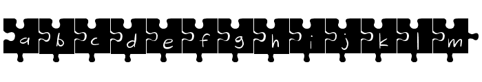 Jigsaw Font LOWERCASE