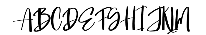 Jim Signature Font UPPERCASE