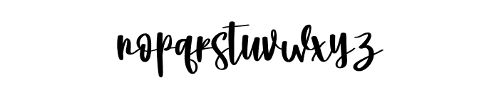 Jim Signature Font LOWERCASE