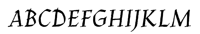 JimNightshade-Regular Font UPPERCASE
