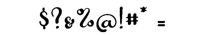 Jingga Font OTHER CHARS