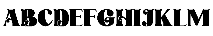 Jingle Bell Font UPPERCASE